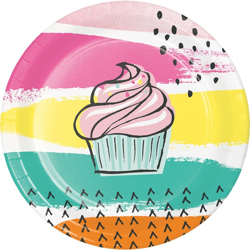 Chic Cupcake Dessert Plates (8 ct)