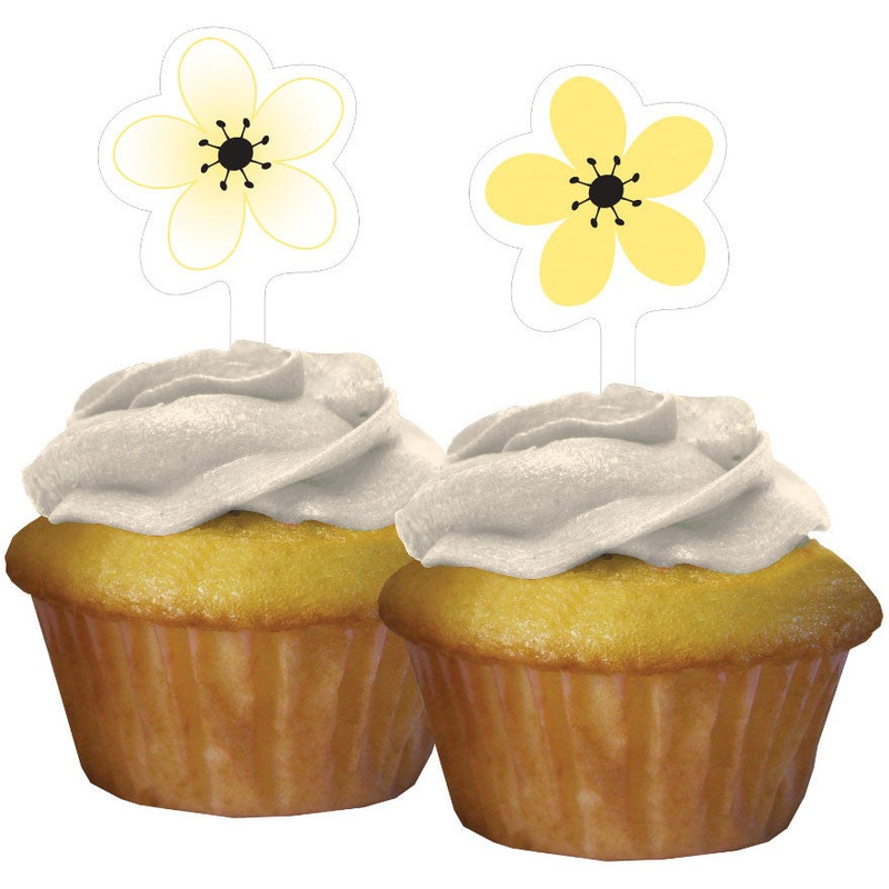 Chic Wedding Cake Cupcake Picks (12ct)