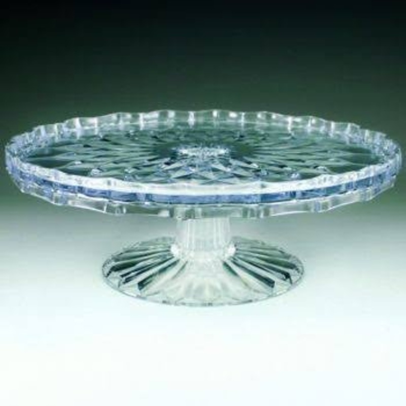 Clear Cake Plate w/ Pedestal 10" | 1 ct