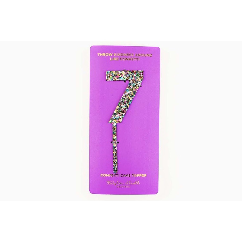 Colorful Confetti Cake Topper #7 | 1ct
