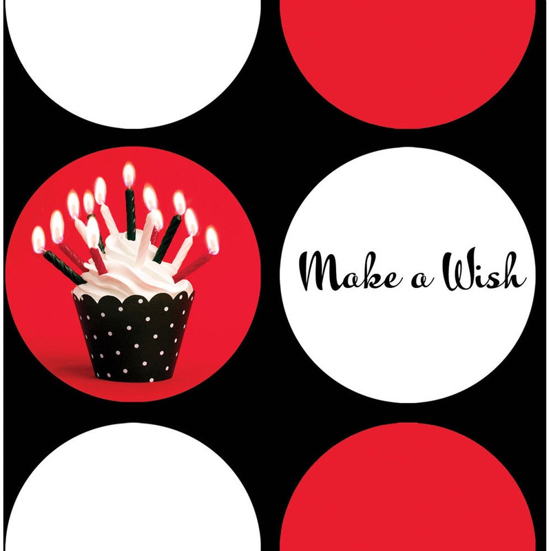 Cupcake Blowout Dots Beverage Napkins (16ct)