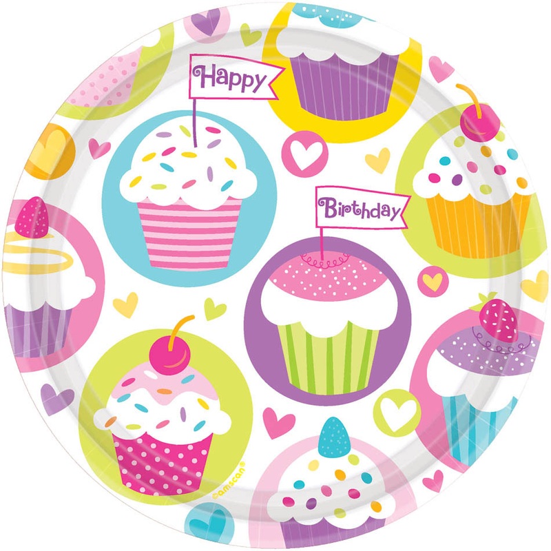 Cupcake Party Dessert Plates (8ct)