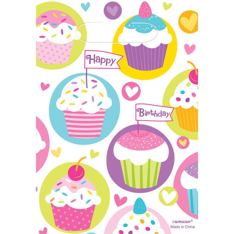 Cupcake Party Loot Bags (8ct)
