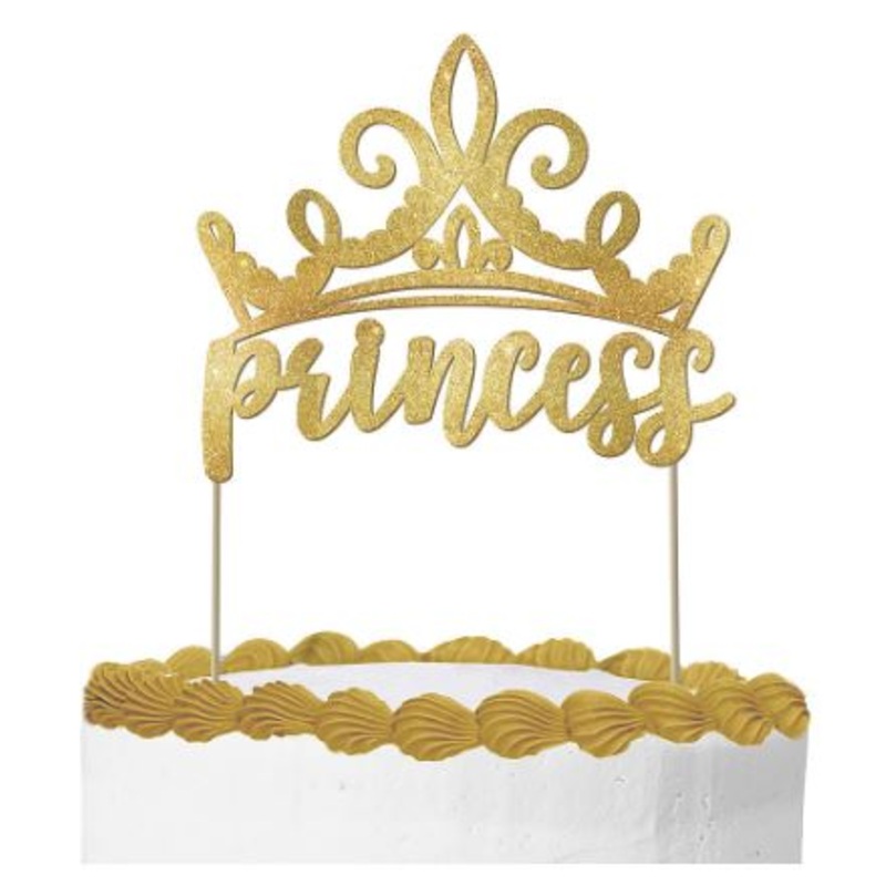 Disney Princess Glitter Cake Topper | 1ct