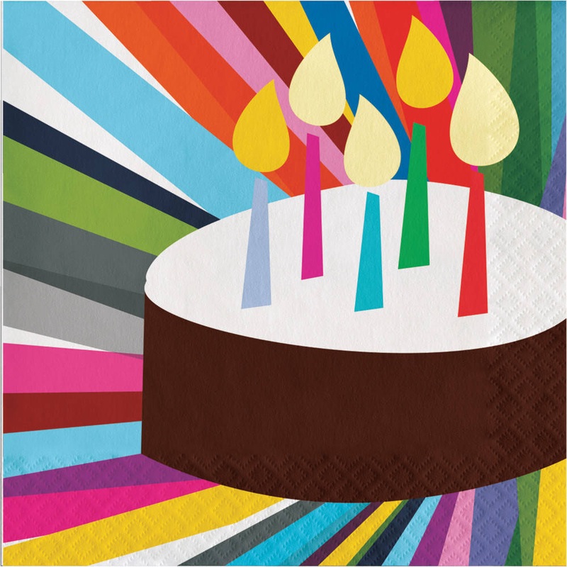 French Bull Birthday Cake Luncheon Napkins (20ct)