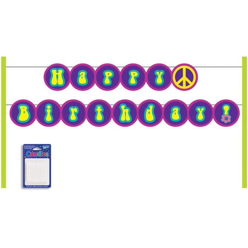Groovy Girl Party Cake Banner Kit