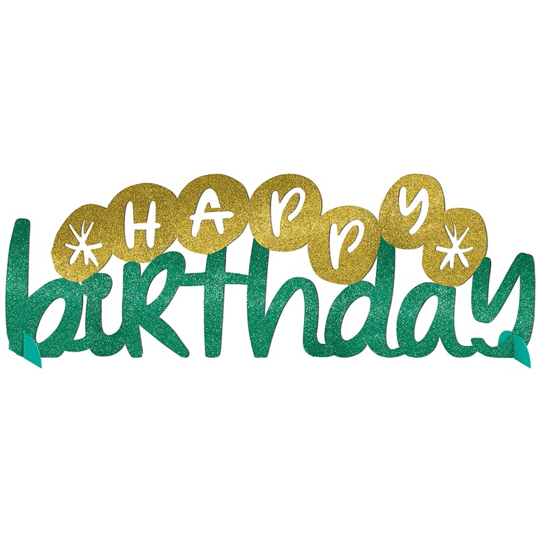 Happy Cake Day Glitter Centerpiece | 1ct