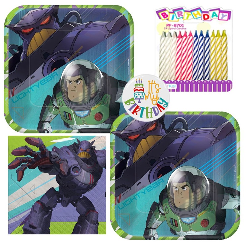 Lightyear Tableware Party Kit for Cake (16 Guests)
