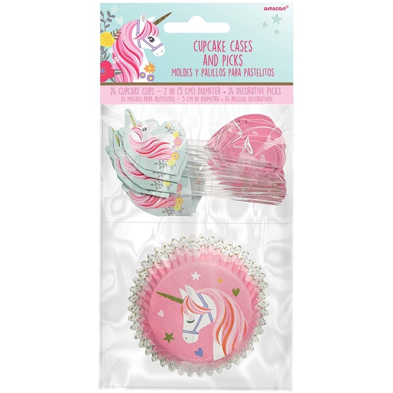 Magic Unicorn Cupcake Cases and Picks (24ct)