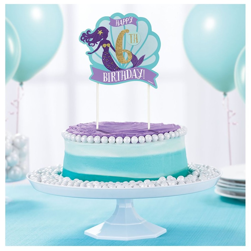 Mermaid Wishes Cake Topper