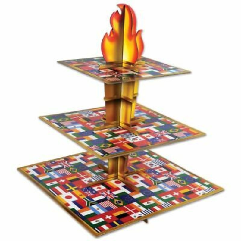 Olympic Torch Cupcake/Treat Stand | 1ct