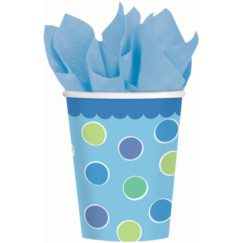 Sweet Little Cupcake Boy 9oz Paper Cups (8ct)