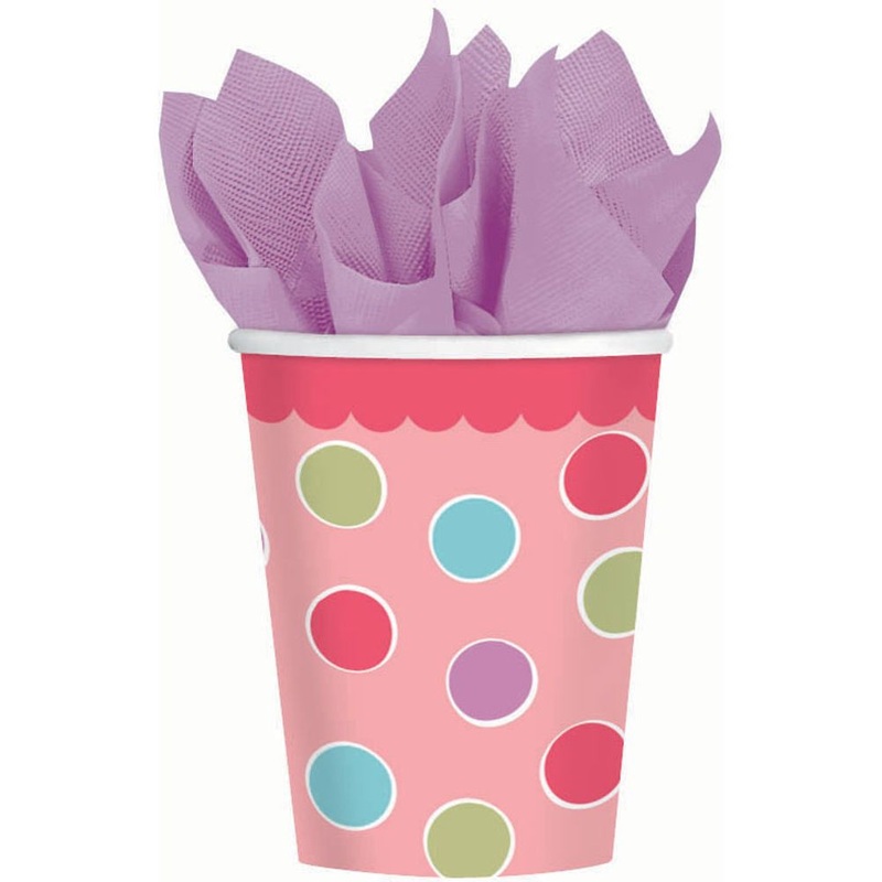 Sweet Little Cupcake Girl 9oz Paper Cups (18ct)