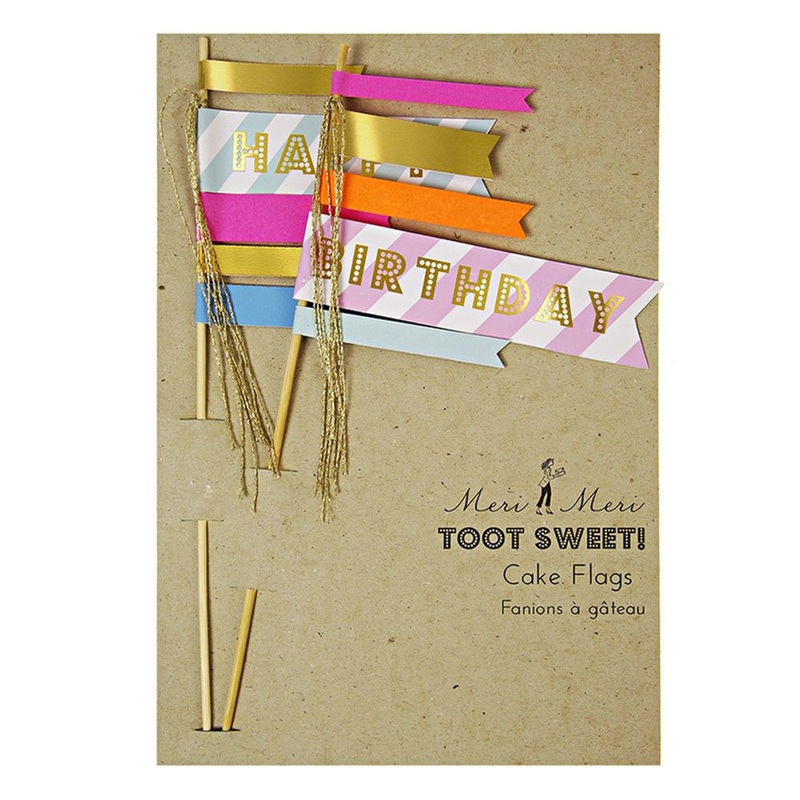 Toot Sweet Cake Flags (2pc)