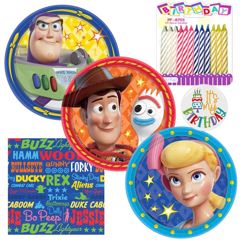 Toy Story 4 Tableware Party Kit for Cake (16 Guests)