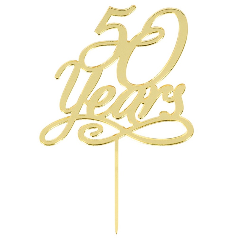 50 Years Cake Topper 1ct