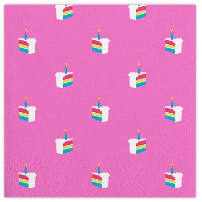 Beverage Napkin - Cake Pattern
