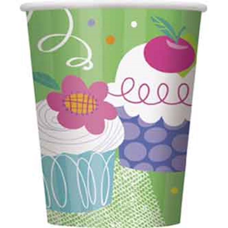 Cupcake Party Cup 8ct 9oz