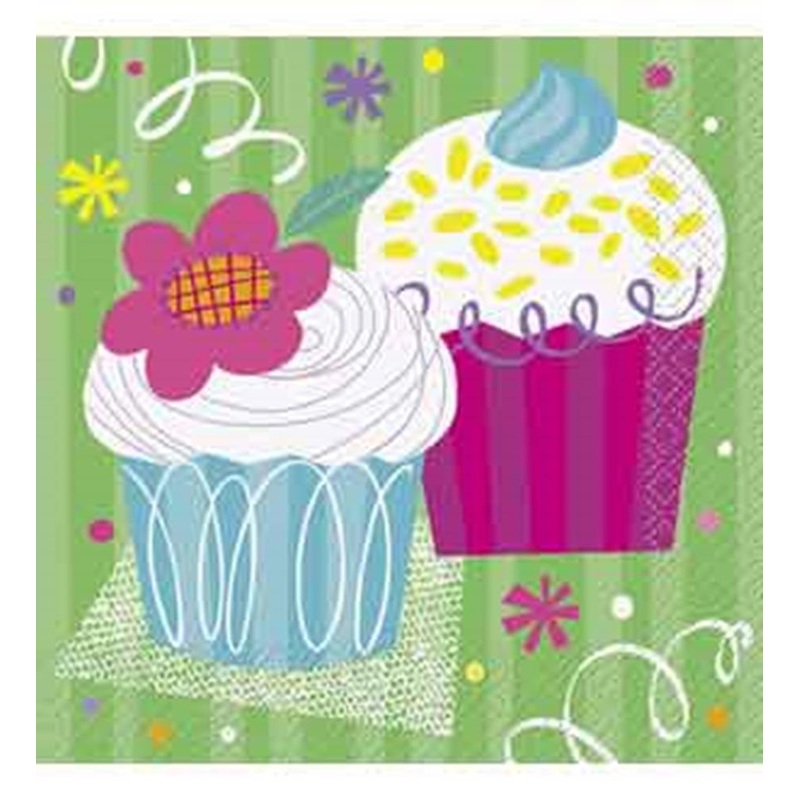 Cupcake Party Napkin (L) 16ct