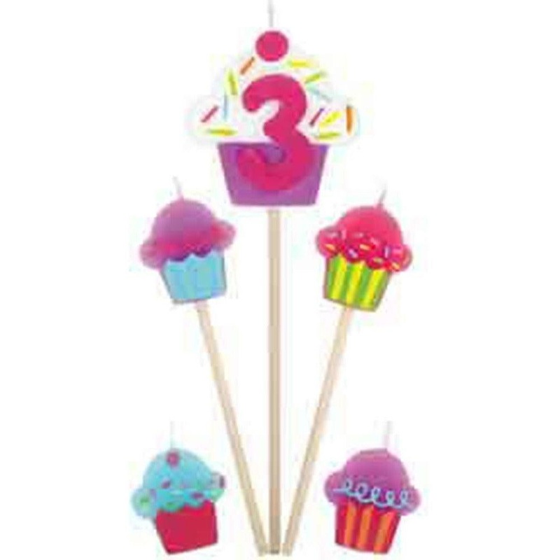 Cupcake Pick Candle No 3