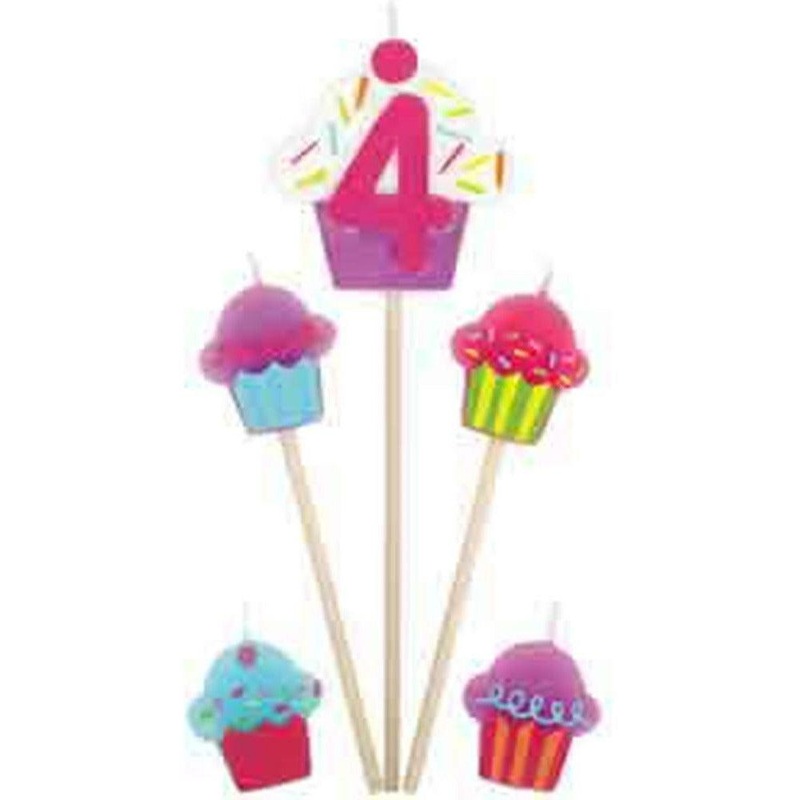 Cupcake Pick Candle No 4
