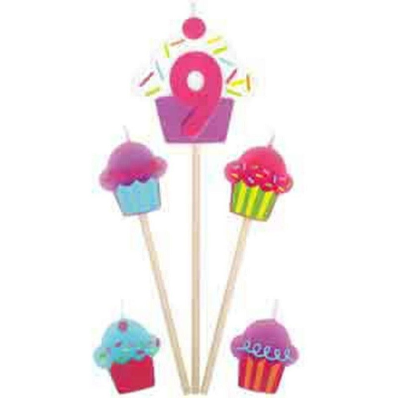 Cupcake Pick Candle No 9