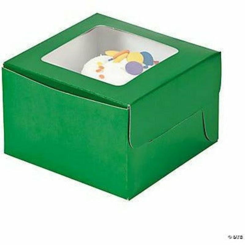 Green Cupcake Boxes