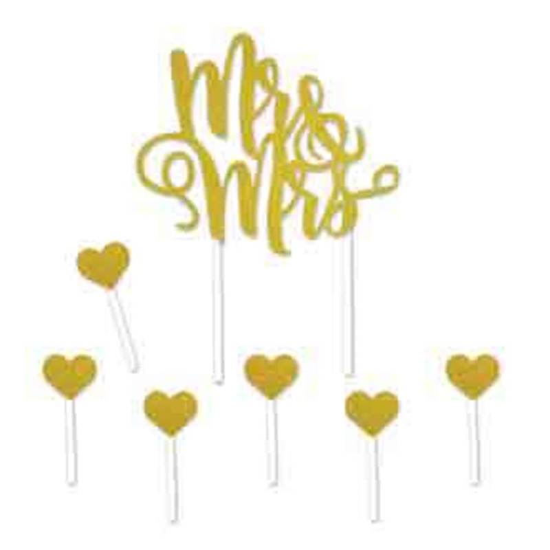 Mr and Mrs Cake Topper