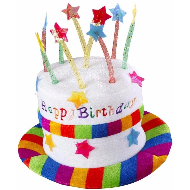 Rainbow Birthday Cake Hat