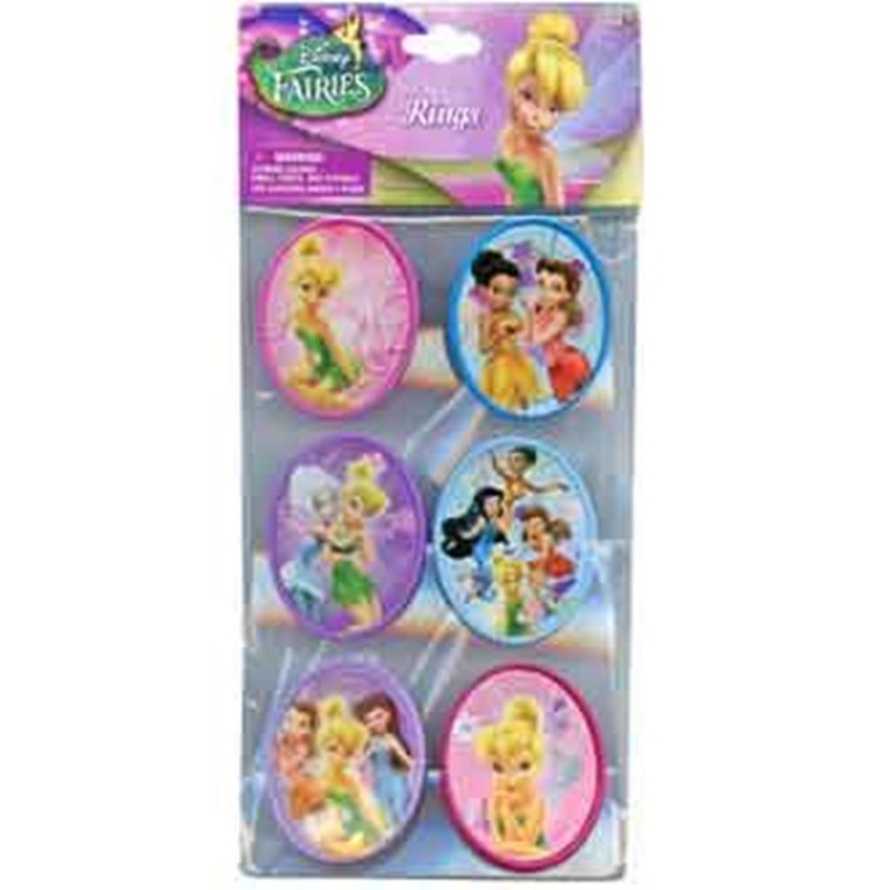 Tinkerbell Fairies Cupcake Topper Rings