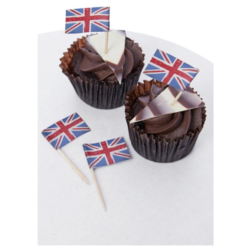 Union Jack Cupcake Toppers