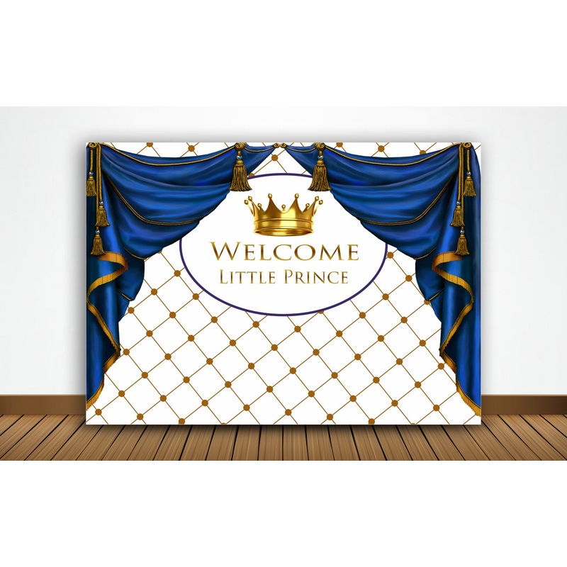 Baby Welcome Banner Boy's Cake Table Decor Home Decoration Photo Booth Background