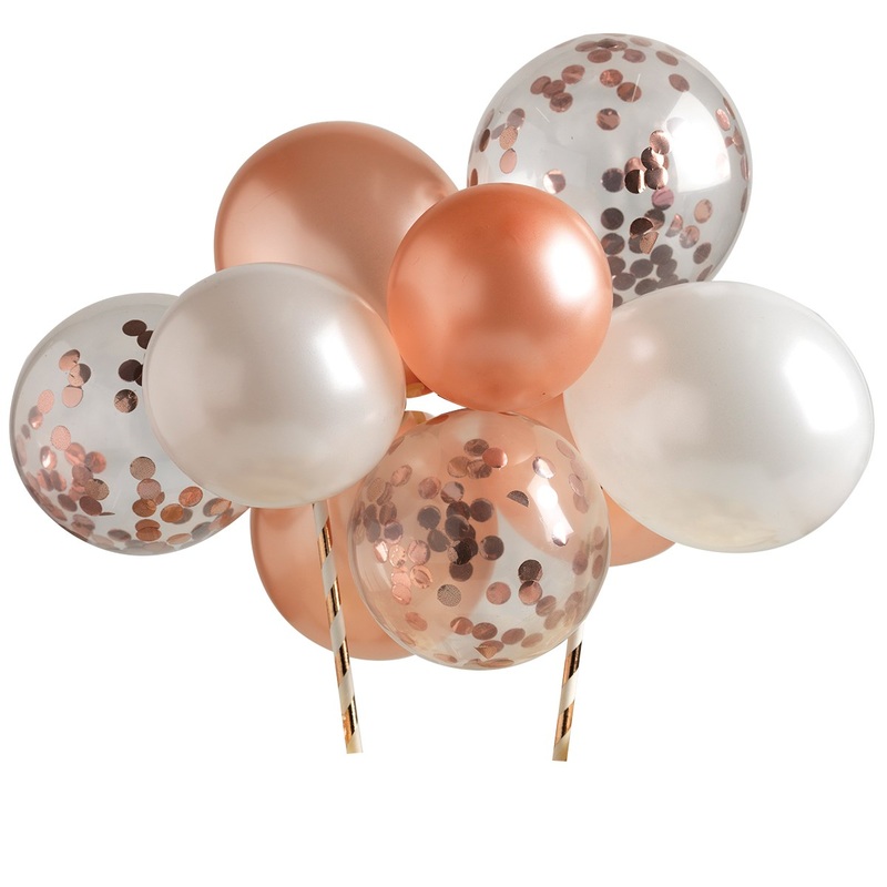 Balloon Cloud Cake Topper - Rose Gold