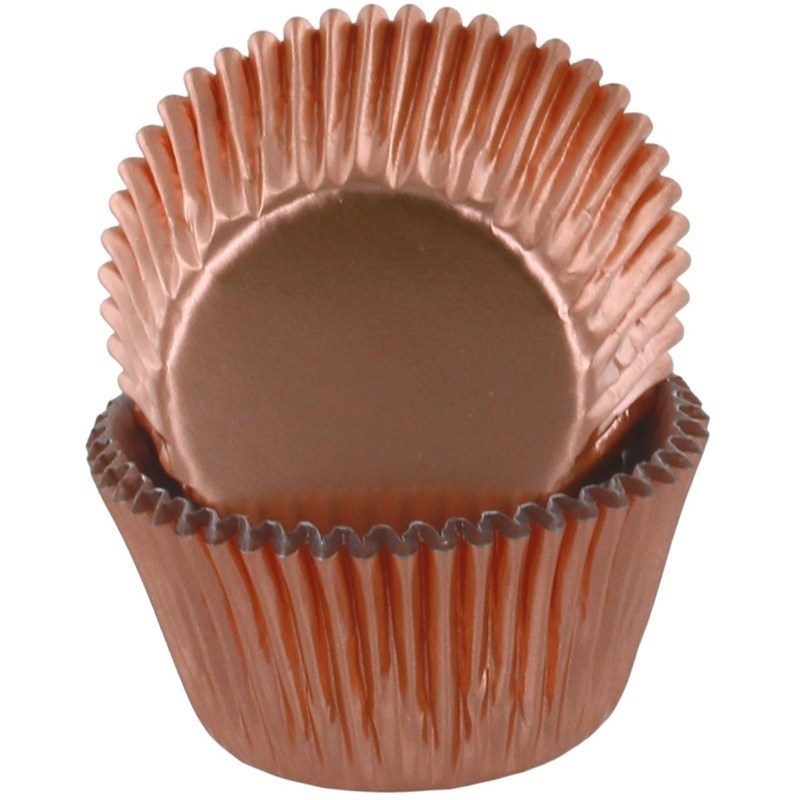 Cupcake Cases - Rose Gold Foil