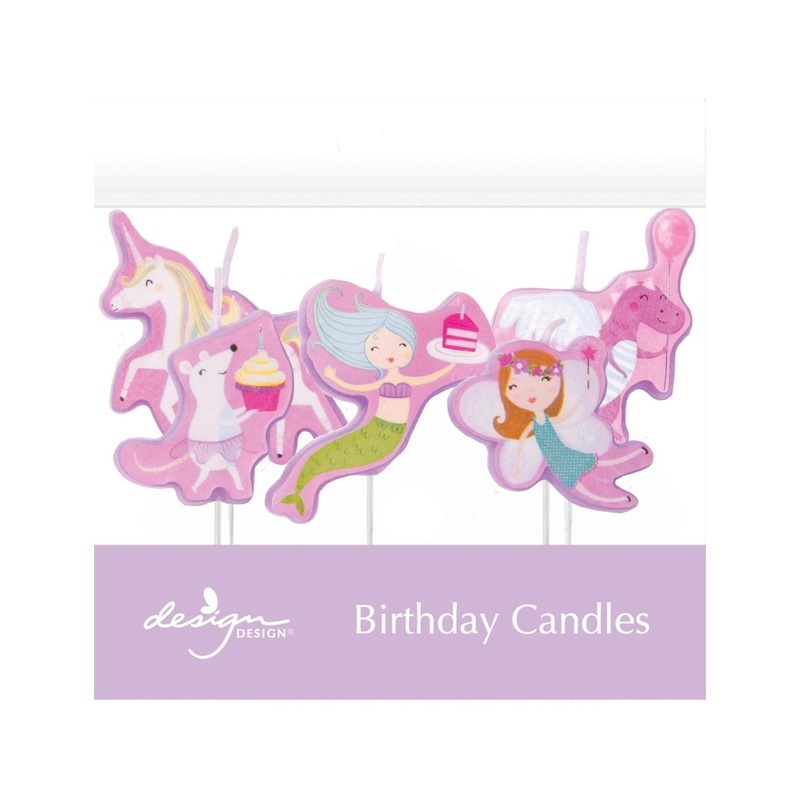 Fairytale Party Cupcake Candles 5ct