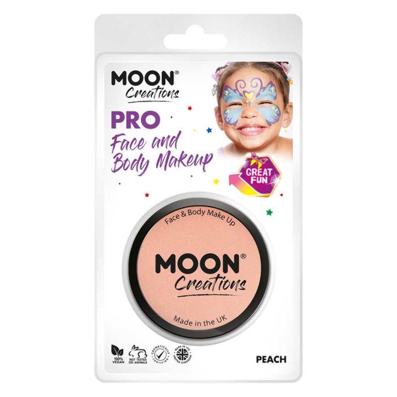 Moon Creations Pro Face Paint Cake Pot, Peach