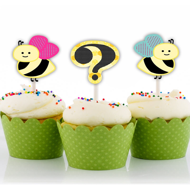What It will BEE Party Cupcake Toppers for Decoration