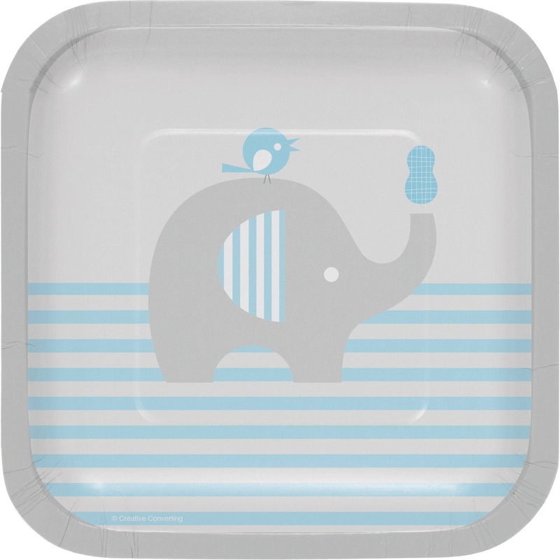 7" Elephant Themed Cake Plates