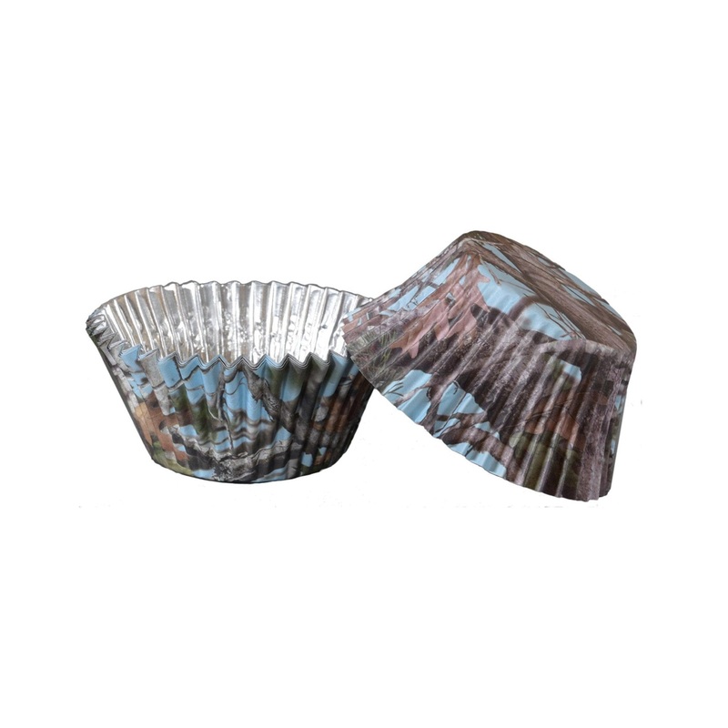 Blue Camo Cupcake Liners