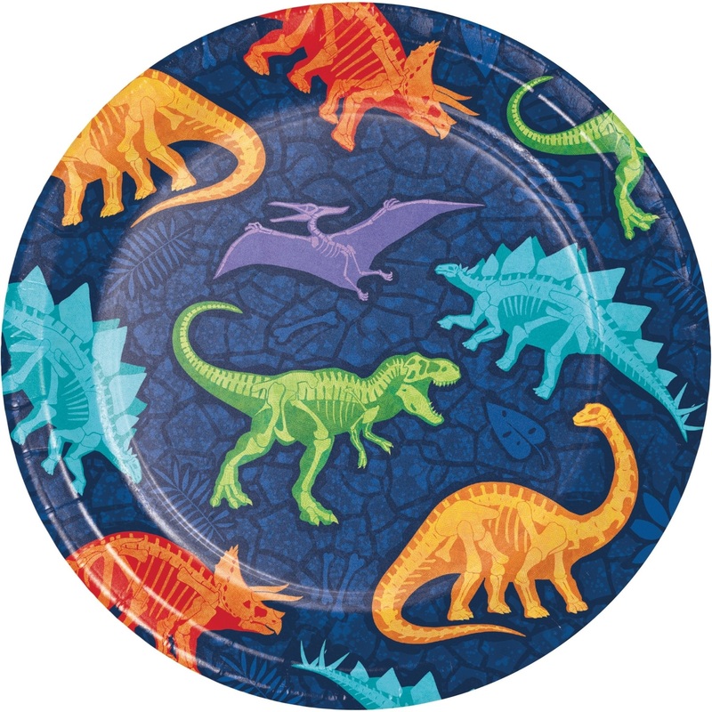 Blue Dinosaur Cake Plates