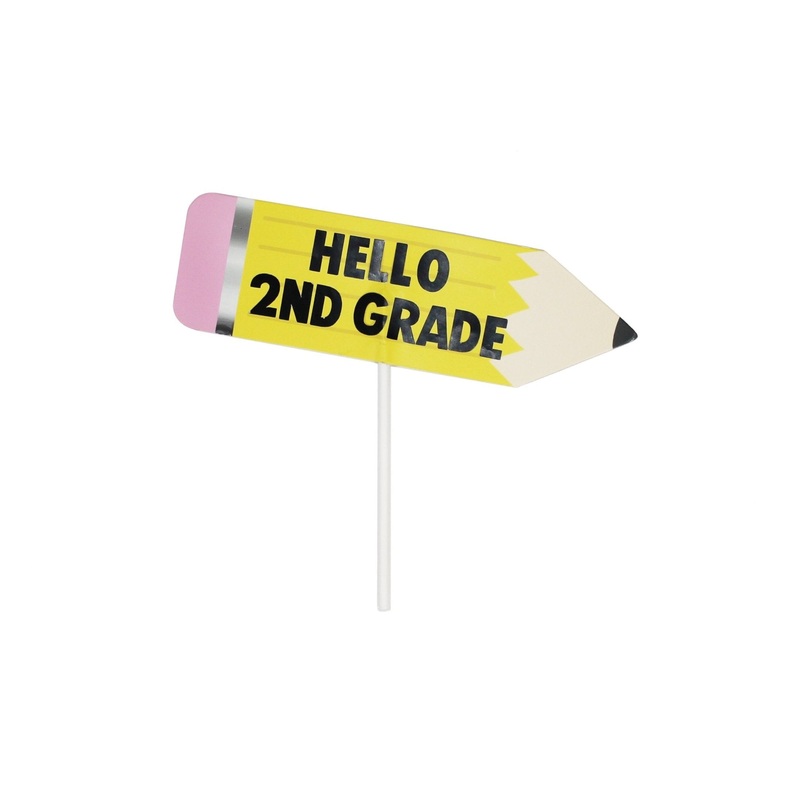 Customizable Pencil Cake Topper for School Party