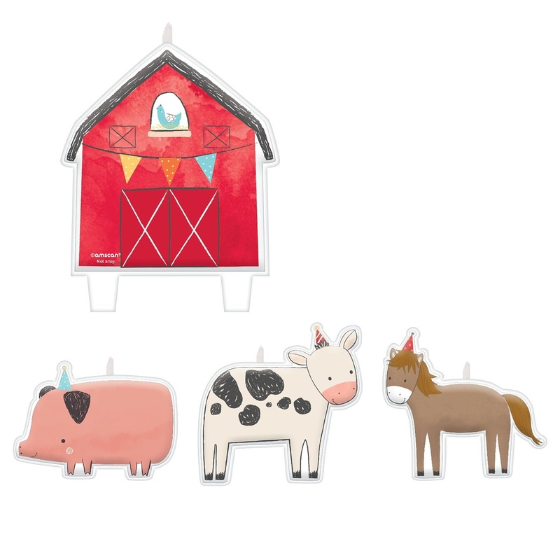 Farm Birthday Cake Candles