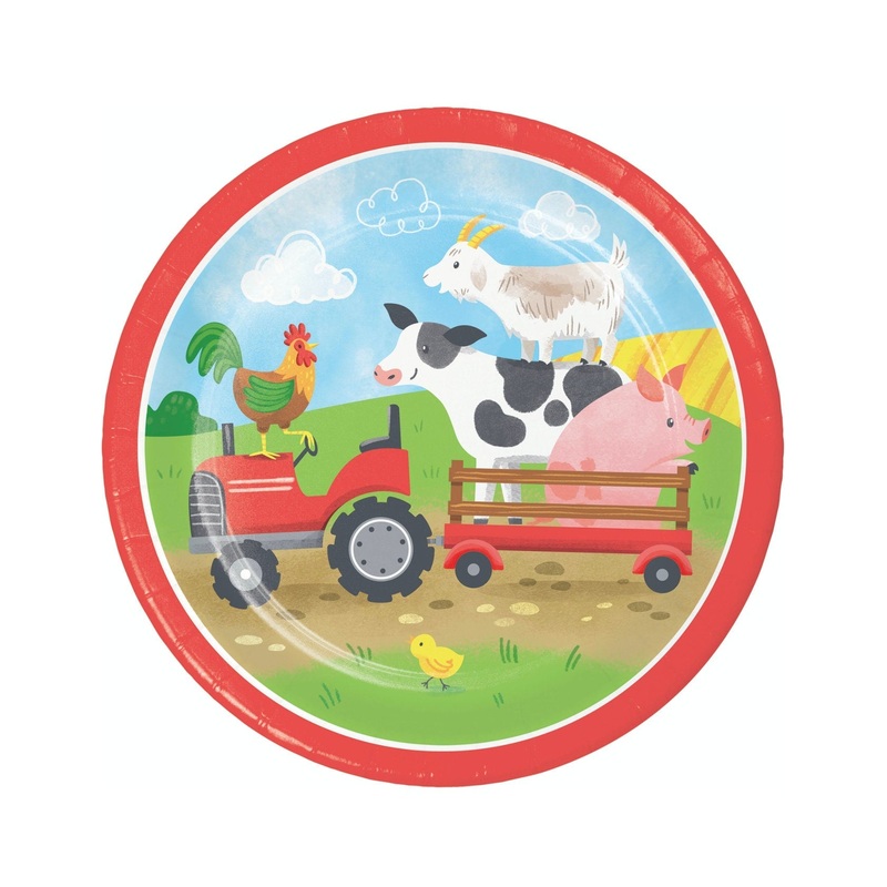 Farm Party Cake Plates