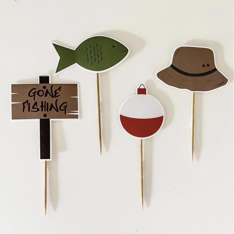 Fishing Cupcake Toppers 8ct