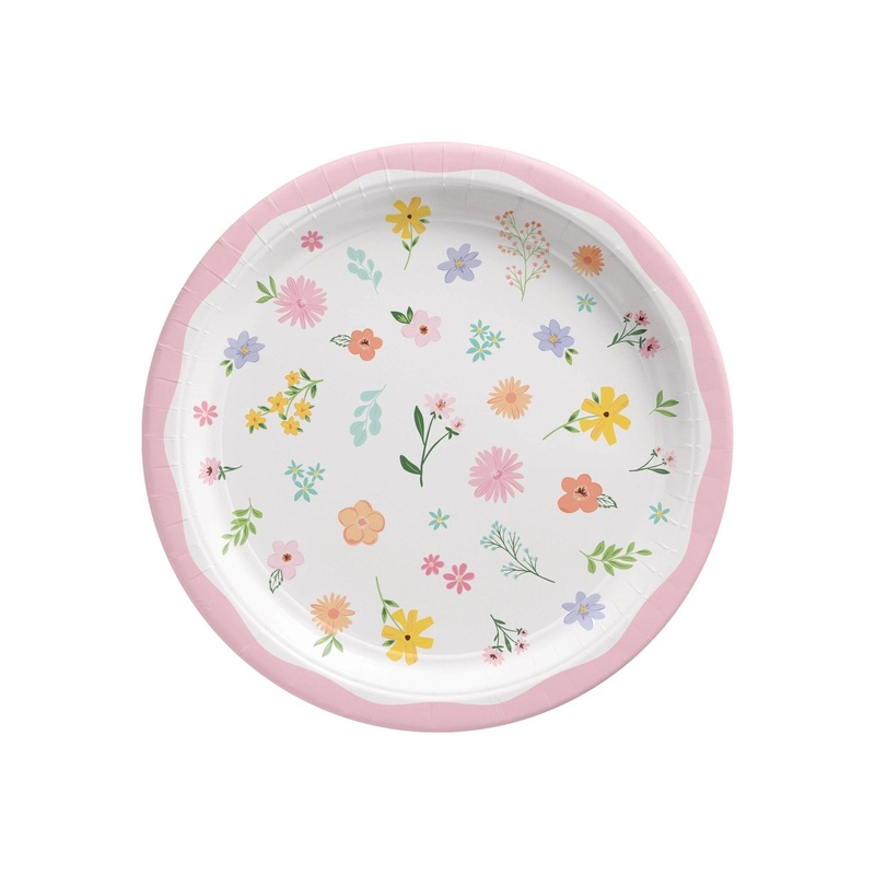Floral Paper Cake Plates