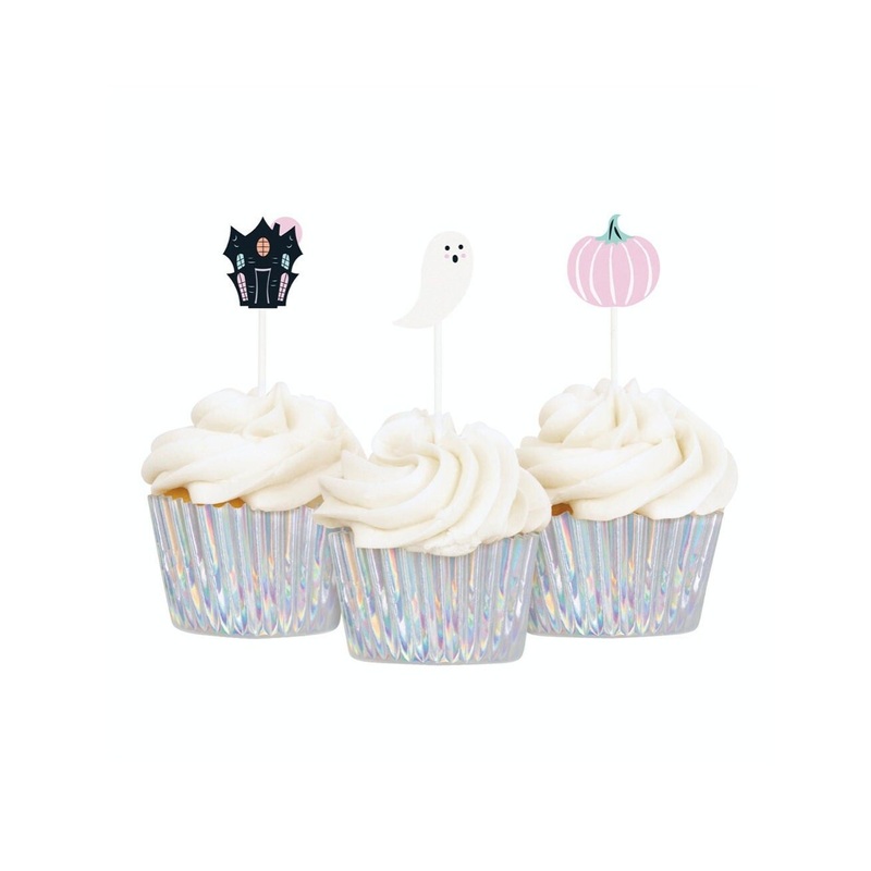 Halloween Cupcake Toppers & Wrappers 12ct