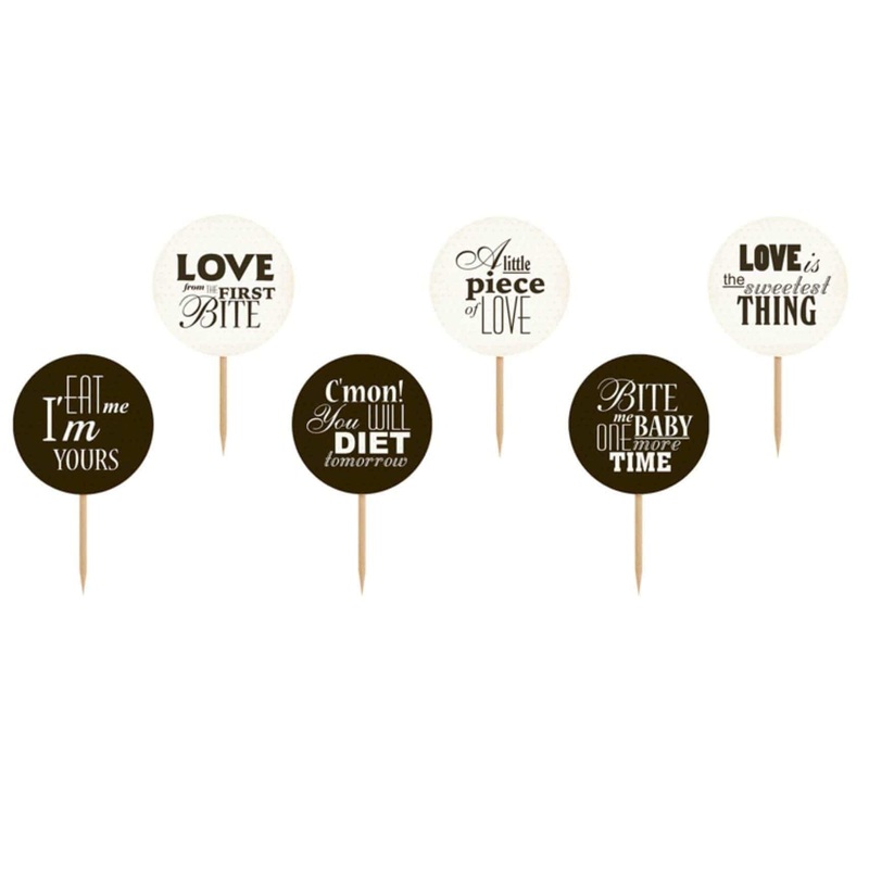 Love Cake - Cupcake Toppers