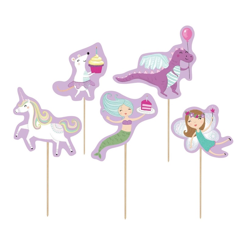 Magical Birthday Cupcake Picks 24ct