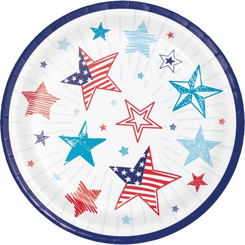 Patriotic Cake Plates