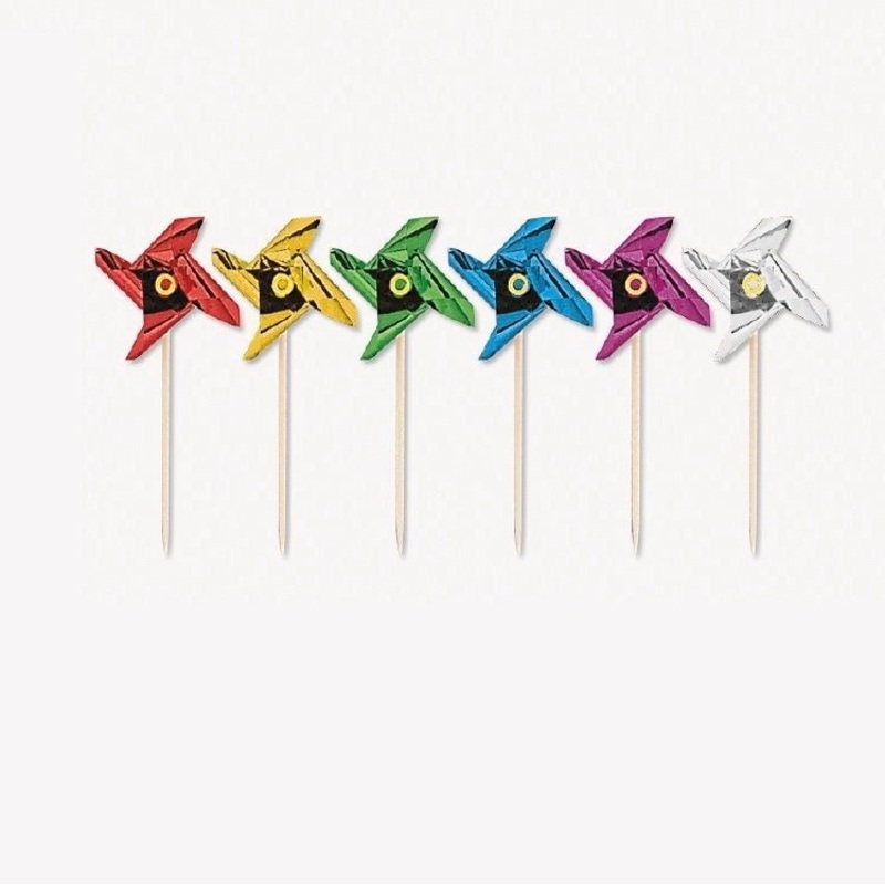 Pinwheel Cupcake Picks x12